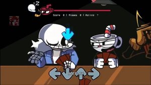 Friday Night Funkin’ Indie Pasta Night | Pasta Night But Cuphead Sans and Bendy Sing (FNF Mod)