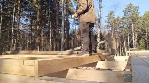 История сборки одной каркасной стены