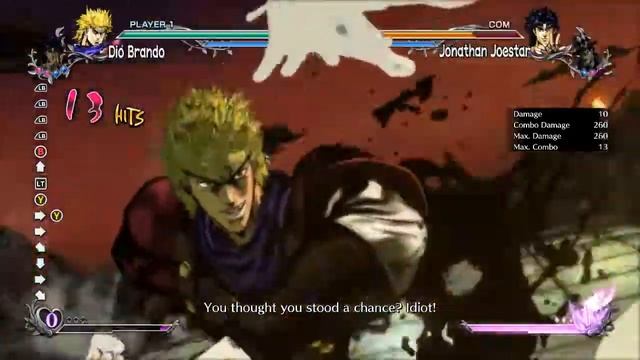 JoJo's Bizarre Adventure: All-Star Battle R - Dio Brando Combo #1 смотреть онлайн