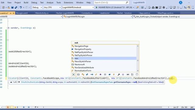 OAuth2Authenticator Login With Facebook Xamarin form | Login with Facebook Using Web Authenticator смотреть онлайн
