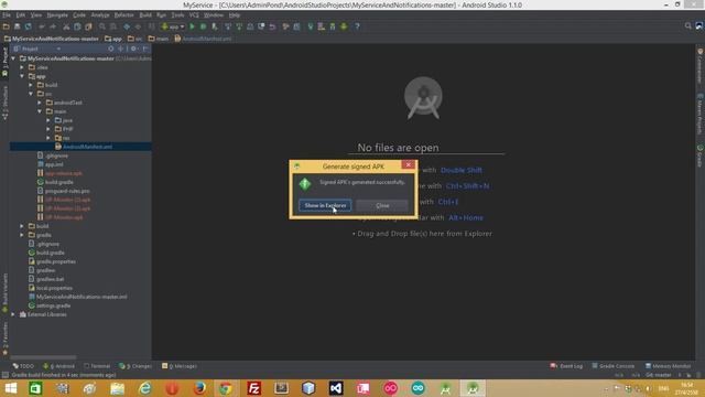 Generate Signed apk Android Studio смотреть онлайн