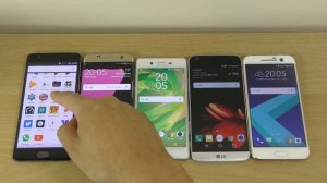 Xperia X Performance vs S7 Edge vs OnePlus 3 vs HTC 10 vs LG G5 - Speed Test!