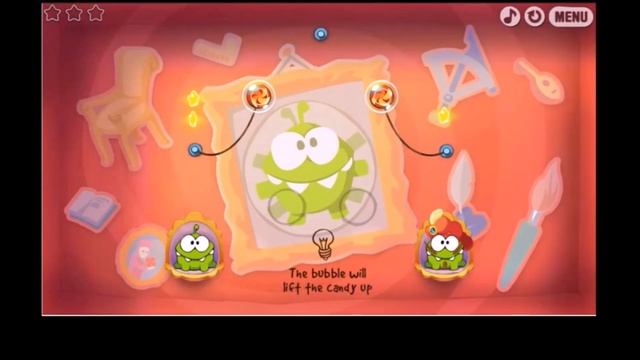 OM NOM GAME WITH CANDY CUT THE ROPE 😍 смотреть онлайн
