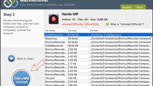 How To Remove Hands Off! on macOS and Mac OS X?