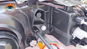 Mitsubishi Pajero Sport тюнинг комплект фар от Ledstudio