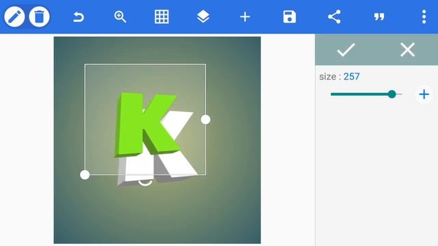 How to make double 3D logo Text on android using pixel lab