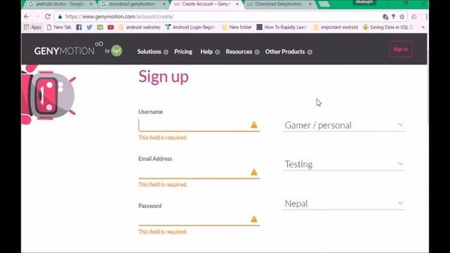 Install Android Studio with Genymotion instruction in Nepali Language