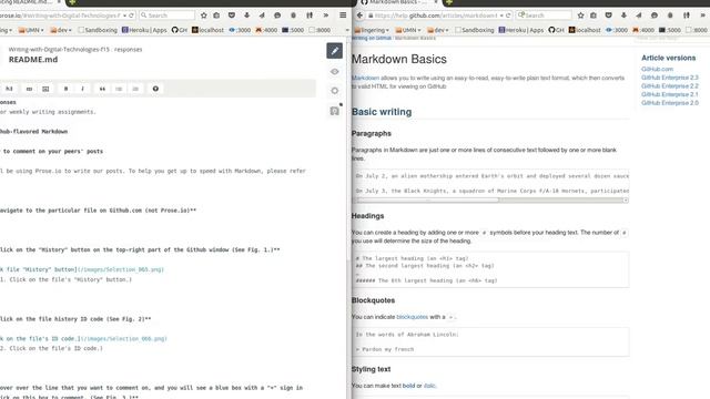 Prose.io primer - Basic review of Prose.io editor and Markdown