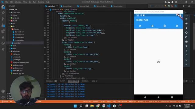 Flutter Tabbar Layout + Without Appbar | Tabbed Appbar Hindi | Developooor смотреть онлайн