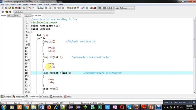 37 C++ | How to implement constructor overloading concept in class in c++ | by Sanjay Gupta
