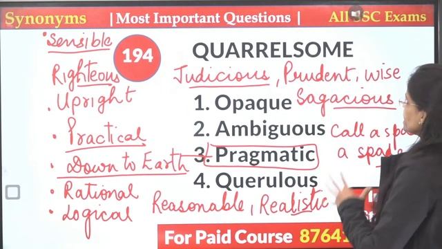 Previous Year Vocabulary for all exams 18   SSC CGL MAINS,    CPO  CHSL  STENO, CDS ,MTS , BANK 20