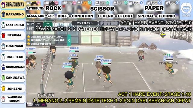 HAIKYUU TOUCH THE DREAM JP - EASILY 3 STAR HAPPY NEW YEAR EVENT смотреть онлайн