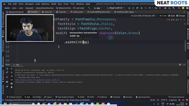 Text widget in Jetpack Compose - Android Studio Tutorial in Hindi