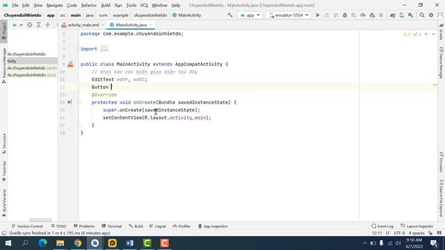 Lập trình Android - Bài 3: Học LinearLayout qua ứng dụng Chuyển đổi nhiệt độ