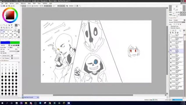 My attempt at drawing the Bad Time Trio (Undertale) смотреть онлайн