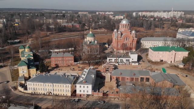 Покровский Хотьков монастырь. Pokrovsky Khotkov monastery. DJI Mavic Air (4K) смотреть онлайн