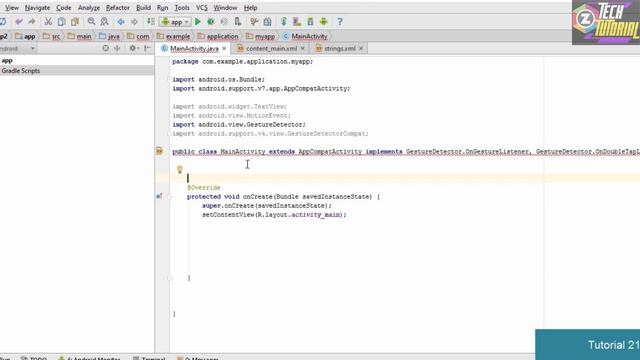 How to use Gestures for Events in Android Studio | What are Gestures in Android Tutorial -21 смотреть онлайн