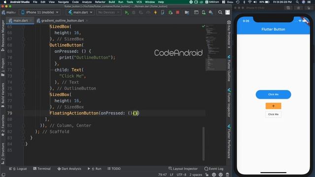 #12 - Button and Its type #CodeAndroid #Flutter