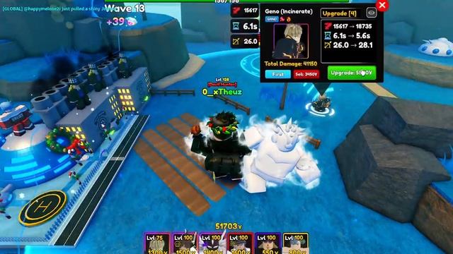 Genos Evolved Showcase In Anime Adventures Roblox смотреть онлайн