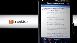 Lean Audit Android App - User Guide - Benchmark your Business