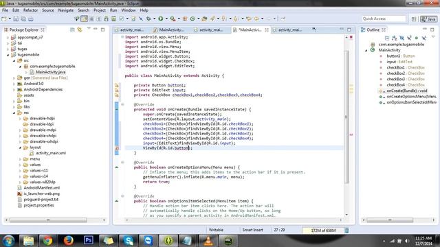tugas mobile - pemograman android (checkbox, edit text) смотреть онлайн
