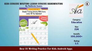 Best 10 Writing Practice For Kids Android Apps