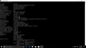 system configuration in command prompt in windows 10