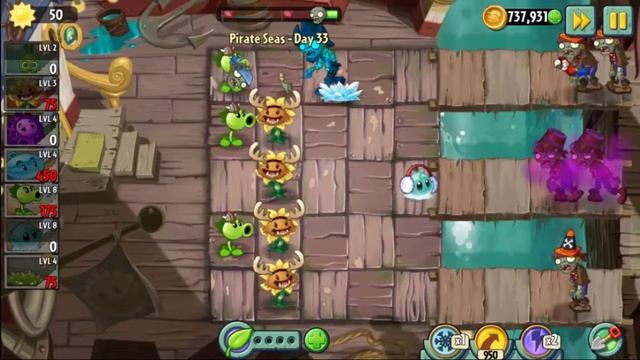 Plants vs Zombies 2 ♣ Best of Gameplay Android ♣ Pirate Seas Day 33 смотреть онлайн