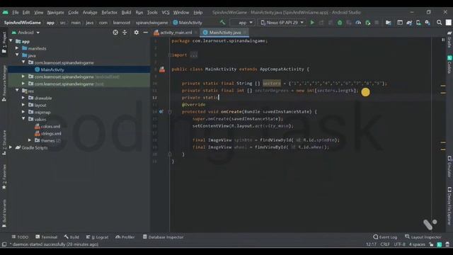 How to create Spin Wheel Game in Android | Spin Wheel Game Tutorials Android Studio