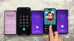 Incoming Call+Outgoing Call+Alarm Clock+Timer ons IPhone 14 Pro Max+15 Pro vs Three Samsung S10e