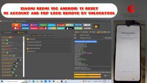 XIAOMI REDMI 10C | ANDROID 11 RESET MI ACCOUNT & FRP LOCK REMOVE | BY UNLOCK-TOOL | 220333QAG