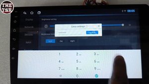 How to enable panel button light Ts7 topway Android car stereo