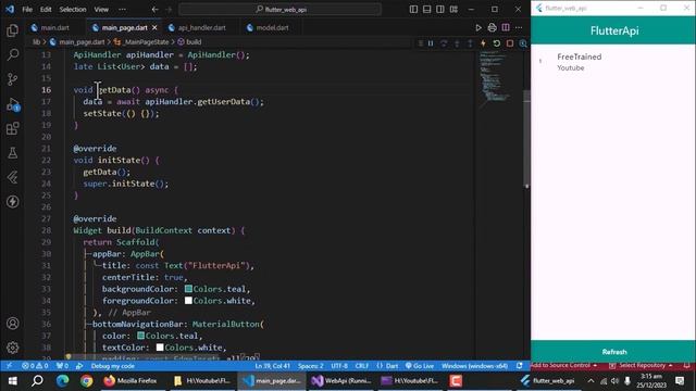 Create Flutter App With Asp.Net Core Web API As Backend - Full Tutorial