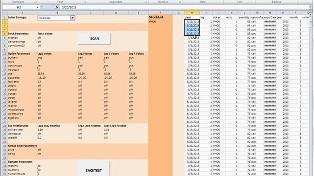 Scan and Backtest Option Strategies in Excel with the ORATS API