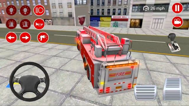 Real Fire Truck Driving Simulator || Fire Fighter Truck Driving 2023 || TG Android Gameplay смотреть онлайн