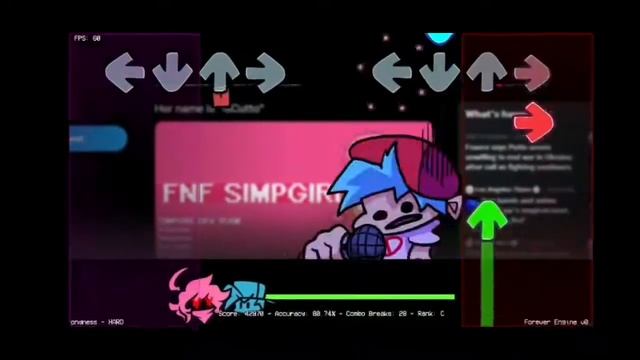 Friday Night Funkin' vs Simp Girl Android Port смотреть онлайн