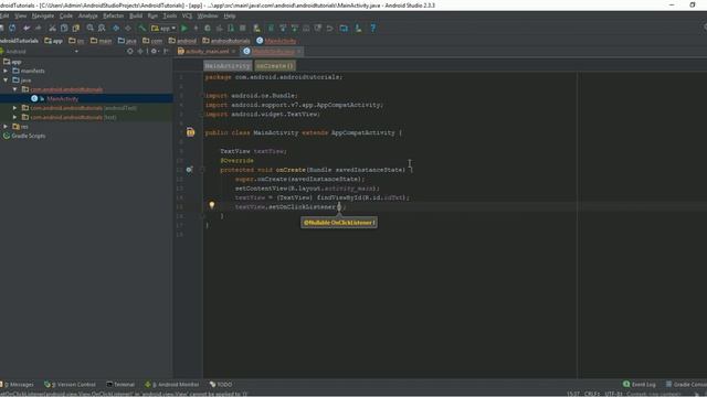 Android Widgets Part 1- Text View