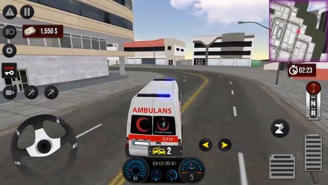 TR Ambulans Simulasyon Oyunu #53 Direksiyonlu ambulans oyunu Android Gameplay смотреть онлайн