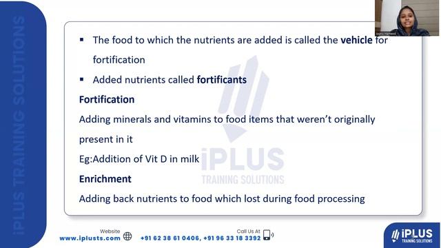 Food Safety Officer Coaching - Food Preservation Part 5 & Food fortification