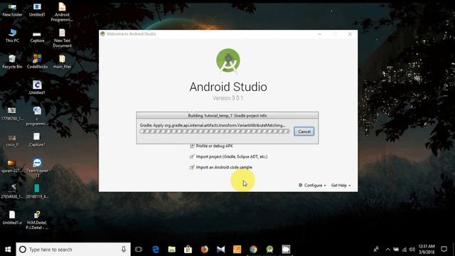 01. How to open a project in Android Studio - Tutorial & Quiz Android App with Source Code