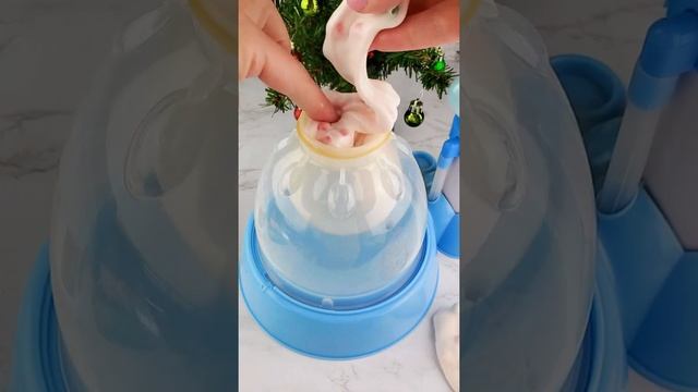 Готовим рождественский мягкий мяч для снятия стресса!🎄  #squishymaker