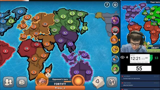 RISK: Global Domination 25 Mar 2020