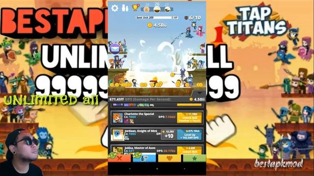 APK MOD TAP TITANS 2 V 4.1.5 UNLIMITED ALL смотреть онлайн