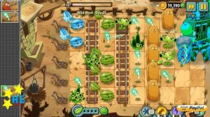 Plants vs Zombies 2 - Wild West - Day 25 BOSS [Zombot War Wagon] No Premium