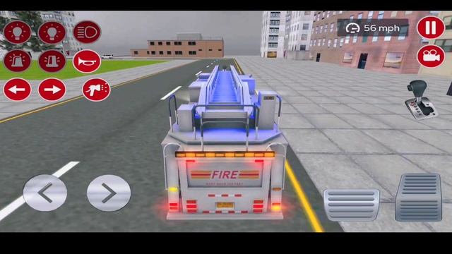 Brazil real fire truck driving simulator mod apk 3d game Android -iOS смотреть онлайн