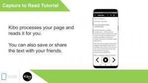 Capture to Read Tutorial | Kibo App: Accessibility for all (Blind & Low-vision)