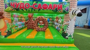 Обзор: Коммерческий надувной батут «Чудо сафари» 3,5x3,5x2,6 м