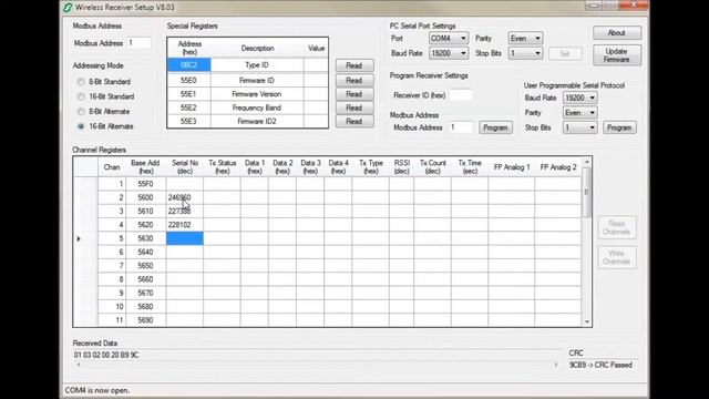 Schneider Electric - WT4200 - Modbus Receiver Software Setup смотреть онлайн