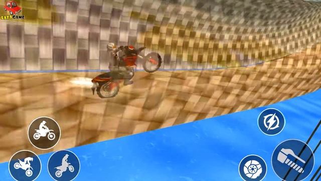 Bike Stunt 3d Motorcycle Games - Motorcycle Impossible Mega Ramp - IOS Android Gameplay