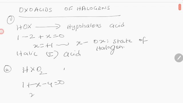 PU 2 | Chemistry | P Block Elements | Lecture 03 | Slide 04 | Oxoacids of Halogens